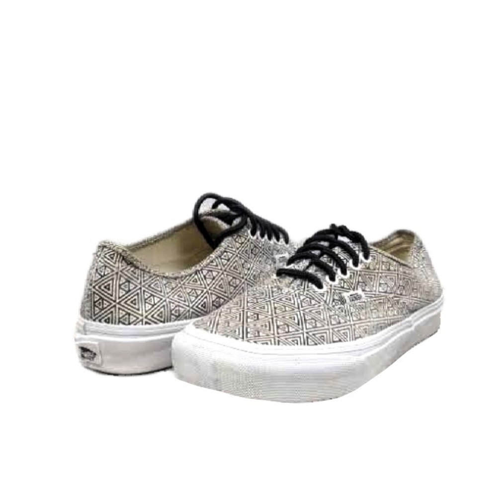 Vans Unisex (Wm 7.5/Men 9) Slim Geometric Sneakers Black/White*Priced to Sell** - Picture 2 of 9